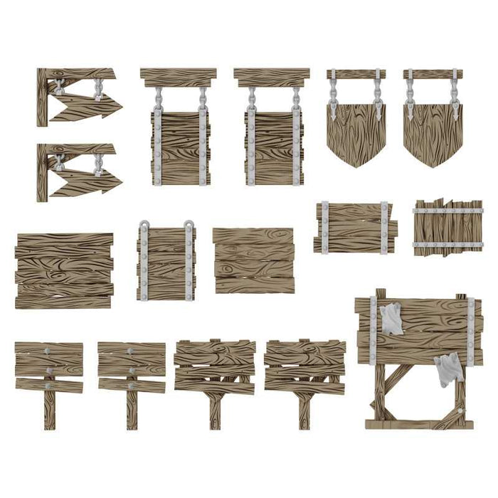 3D Printed Wood Signs 1:48-1:35