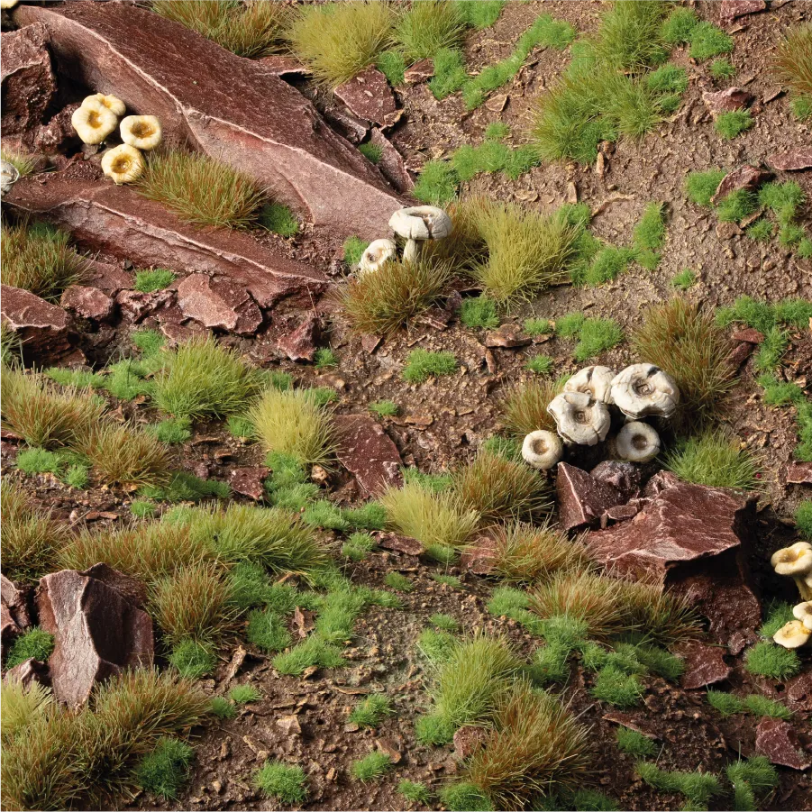 GamersGrass Static Grass Tufts - Tiny Green 1mm