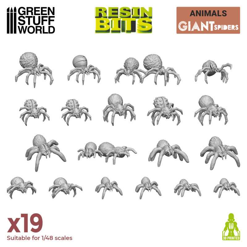 Resin Bits - Big Spiders