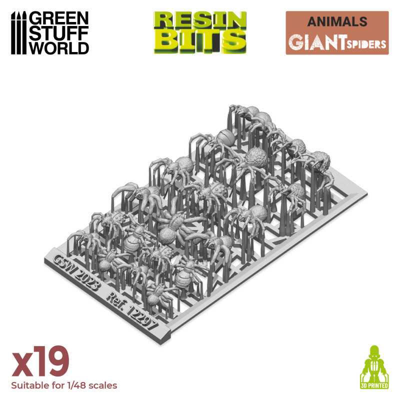 Resin Bits - Big Spiders