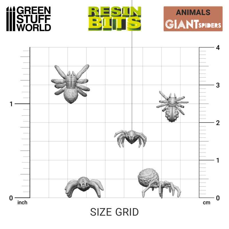 Resin Bits - Big Spiders