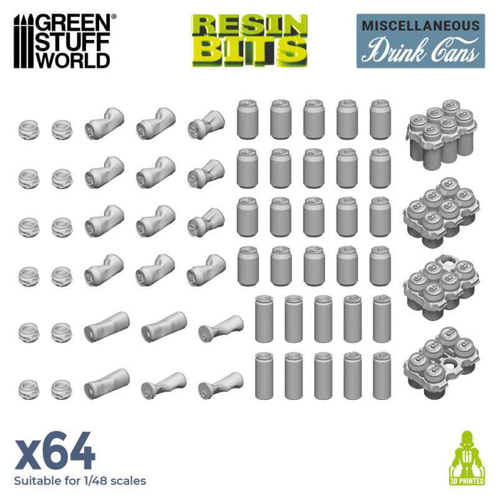 Resin Bits - Drink Cans