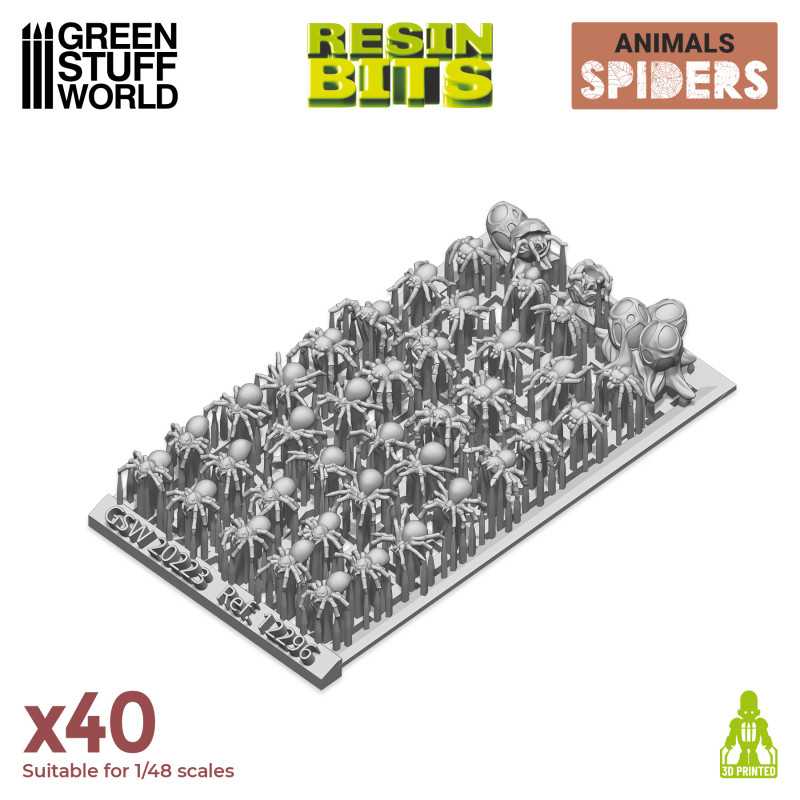 Resin Bits - Small Spiders