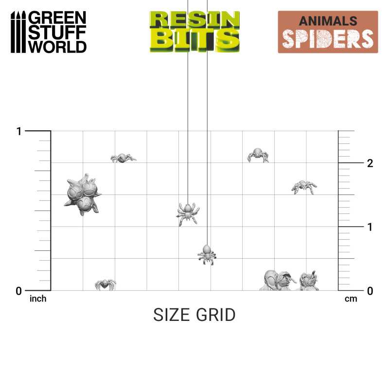 Resin Bits - Small Spiders