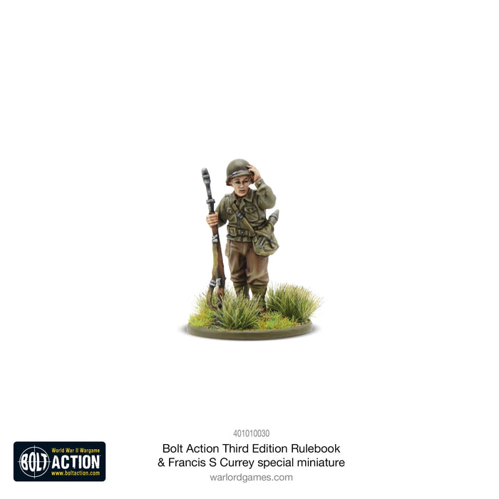 Bolt Action Third Edition Rulebook with Francis S. Currey Special Miniature - Pre-Order