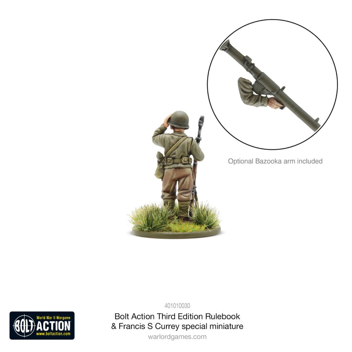 Bolt Action Third Edition Rulebook with Francis S. Currey Special Miniature - Pre-Order