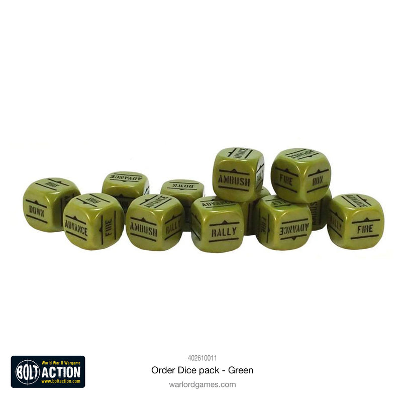 Order Dice Pack - Green