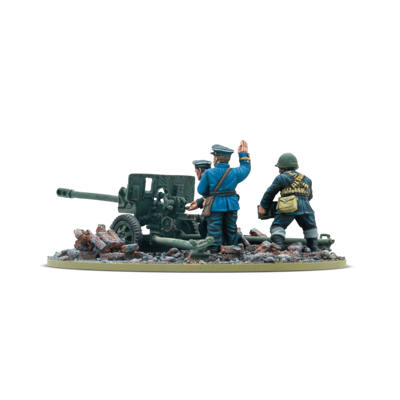 ZiS-3 DIvisional Gun with Soviet Naval Brigade Crew