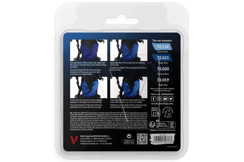 Vallejo Game Color - Blue Colour Set