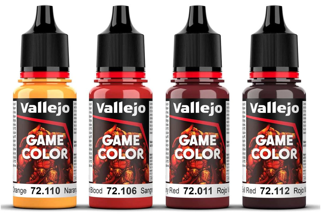 Vallejo Game Color - Red Colour Set