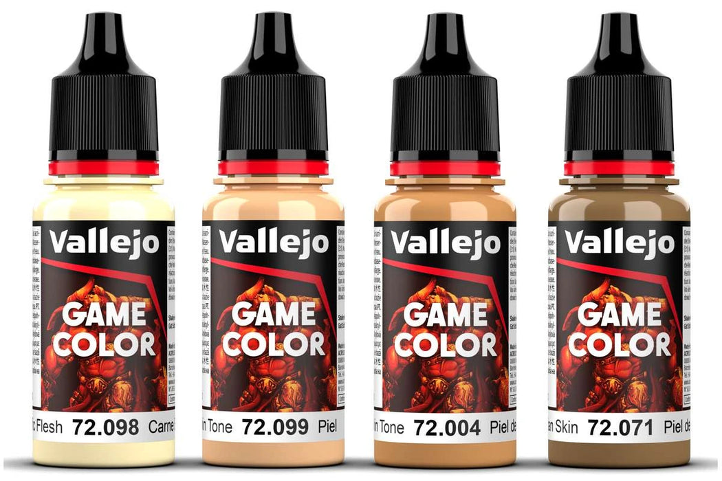 Vallejo Game Color -  Tanned Skin Colour Set