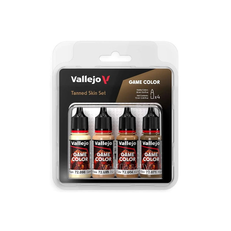 Vallejo Game Color -  Tanned Skin Colour Set