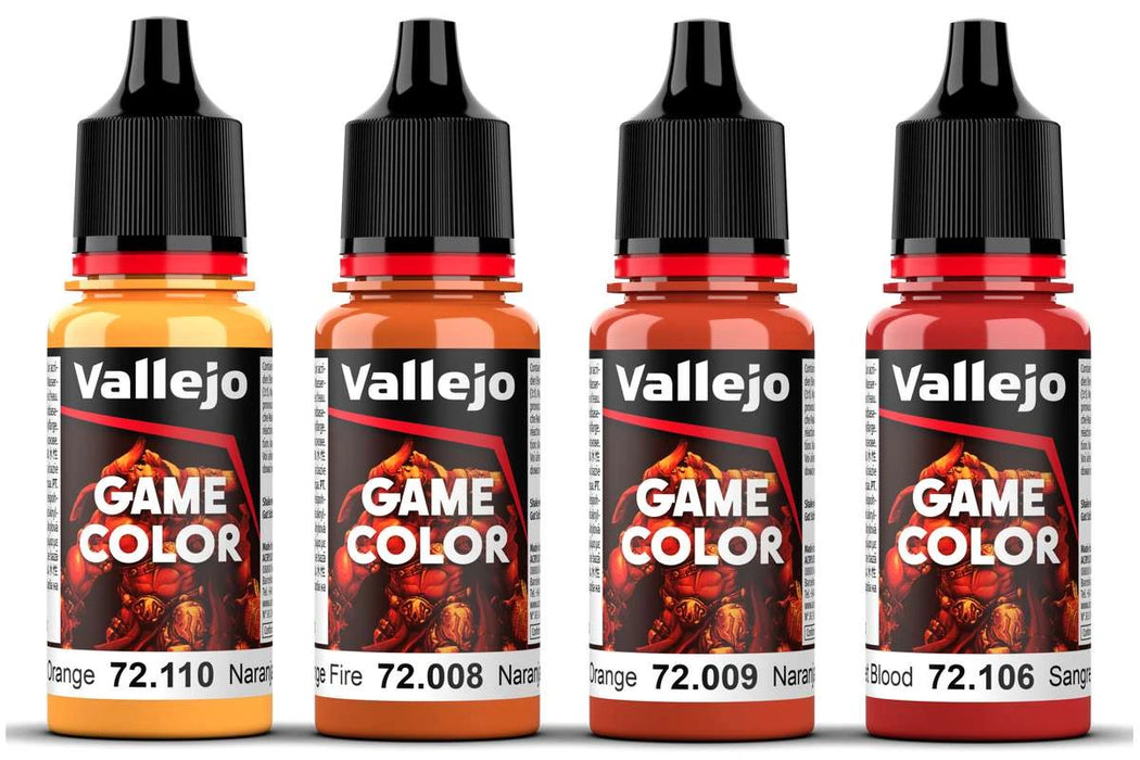 Vallejo Game Color -  Orange Colour Set