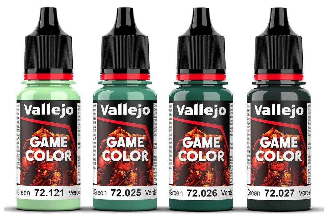 Vallejo Game Color -  Cold Green Colour Set