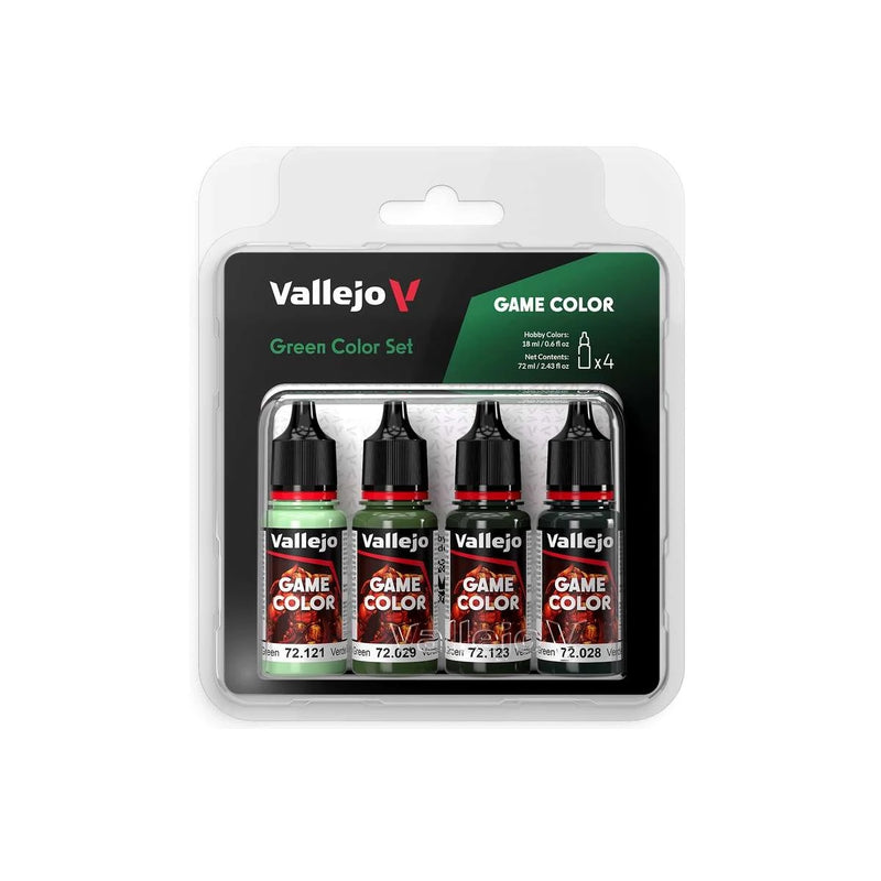 Vallejo Game Color - Green Colour Set