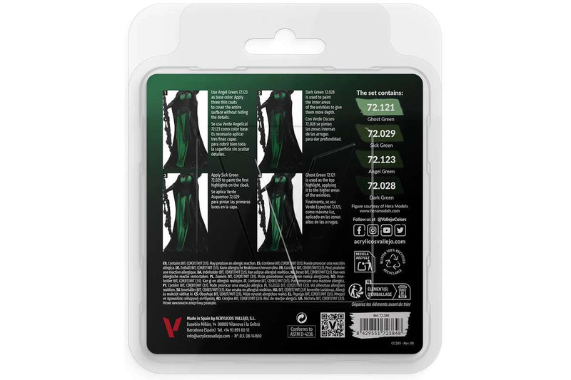 Vallejo Game Color - Green Colour Set
