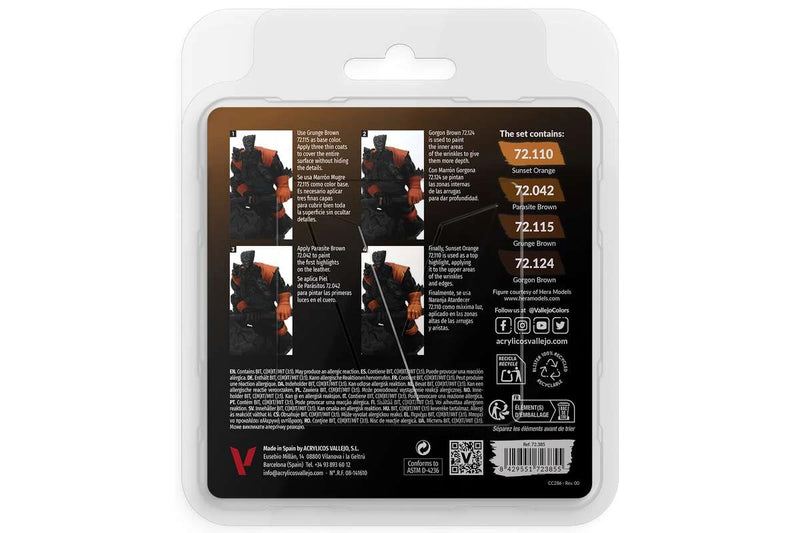 Vallejo Game Color - Leather Colour Set