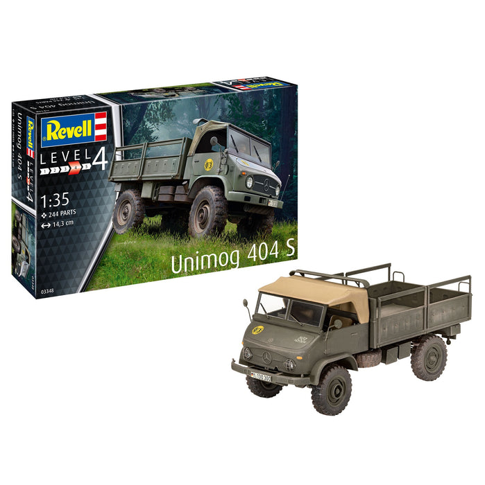 Unimog 404 S 1:35 Box and Contents