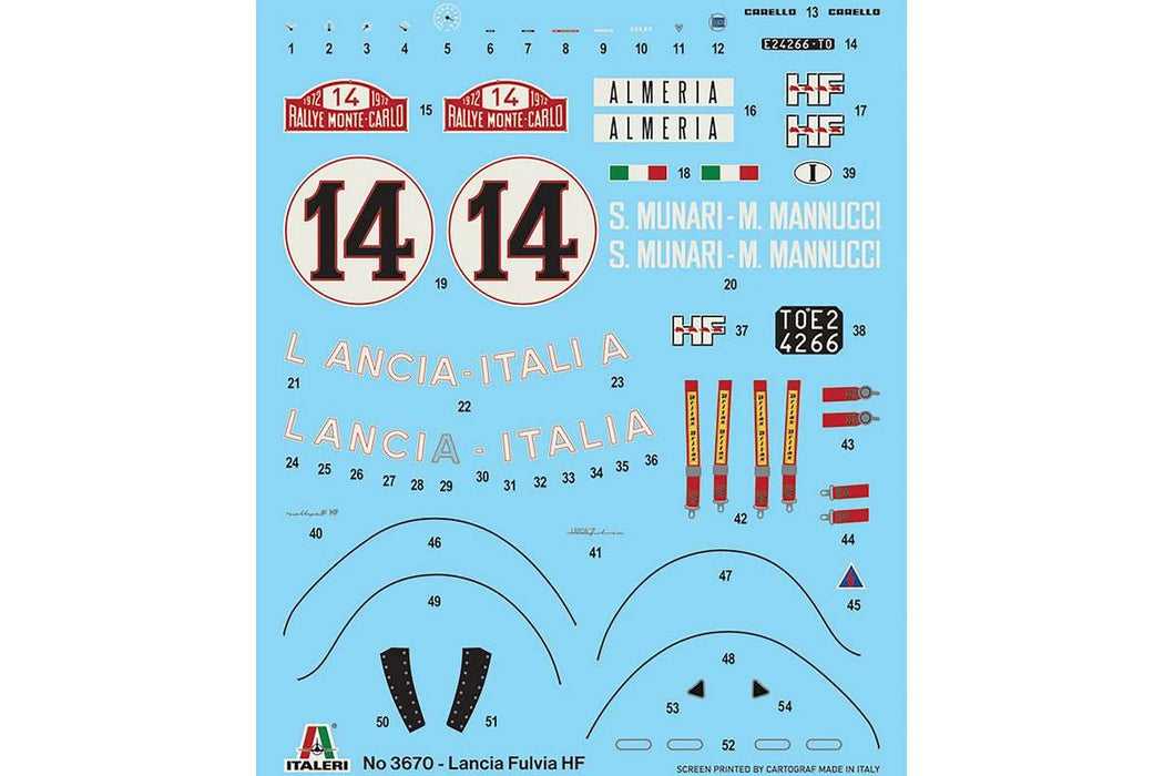 Italeri Lancia Fulvia HF Rally Monte Carlo 1972 (1:24)