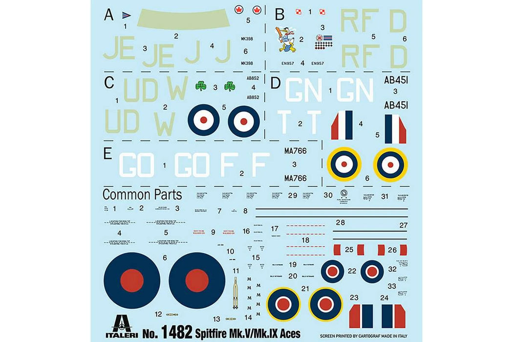 Italeri Spitfire Mk.V /Mk.IX Aces (1:72)