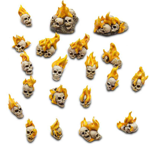 Resin Bits - Burning Skulls