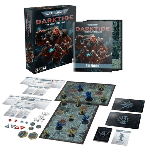 Warhammer 40,000 Darktide the Miniatures Game Box and Contents