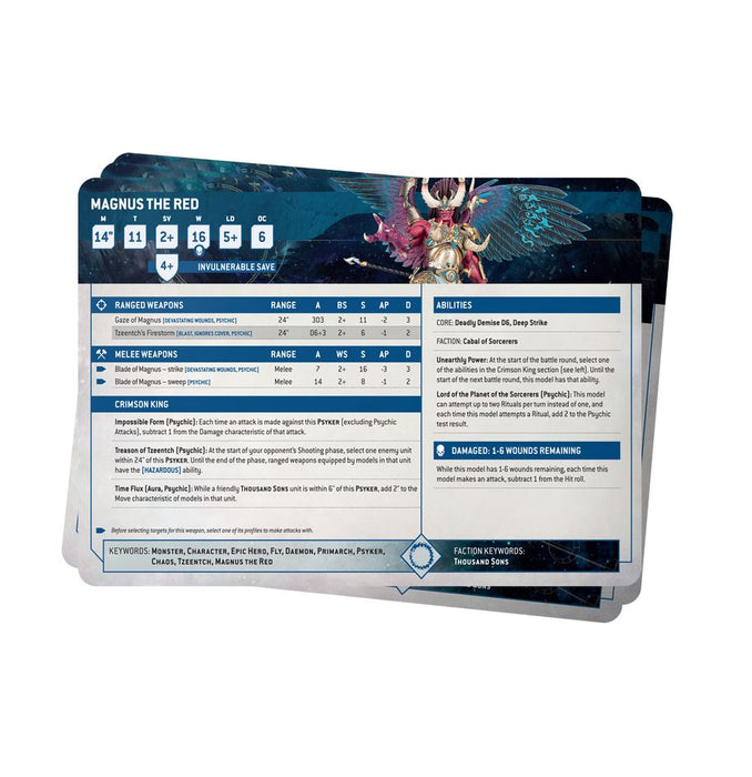 Datasheet Cards: Thousand Sons