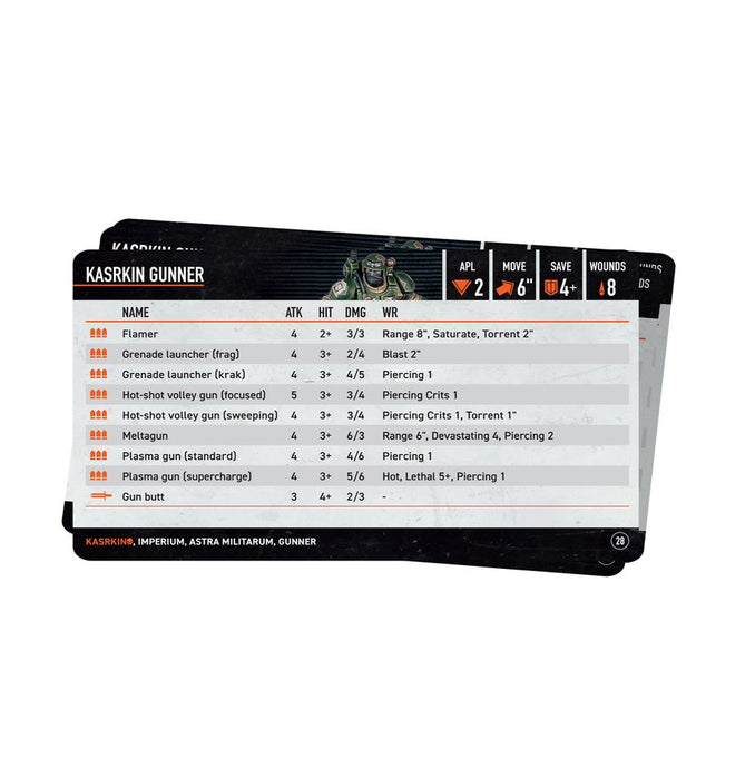 Kill Team Data Cards: Kasrkin - Pre-Order