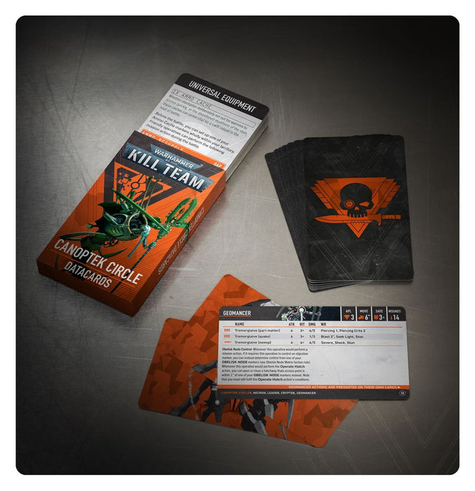 Kill Team Datacards: Canoptek Circle