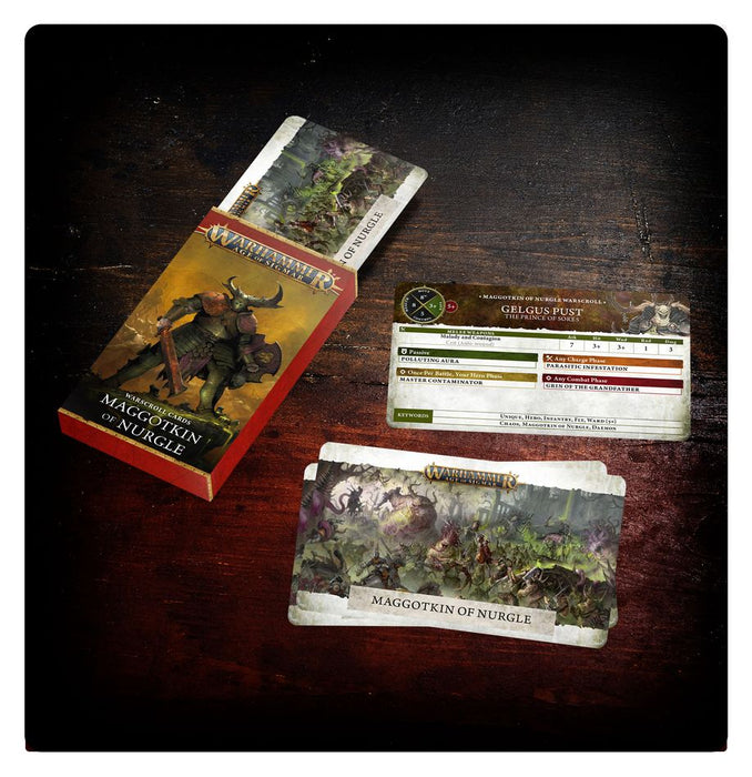 Warscroll Cards: Maggotkin of Nurgle - Pre-Order
