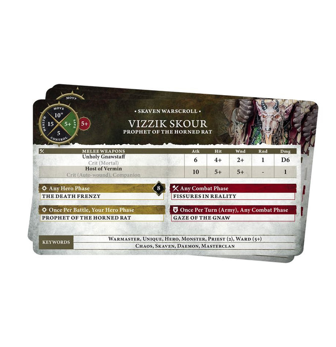 Warscroll Cards: Skaven