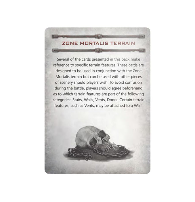Zone Mortalis Gang Tactics Cards