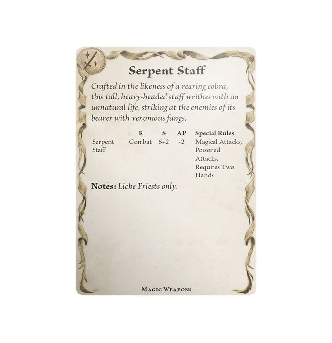 Tomb Kings of Khemri Reference Card Pack