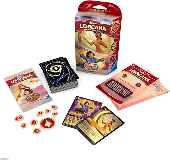 Disney Lorcana: Reign of Jafar - Single Player Starter Deck (Amber & Amethyst)