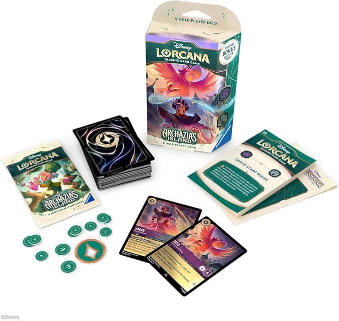 Disney Lorcana: Archazia's Island - Single Player Starter Deck (Amethyst & Steel)