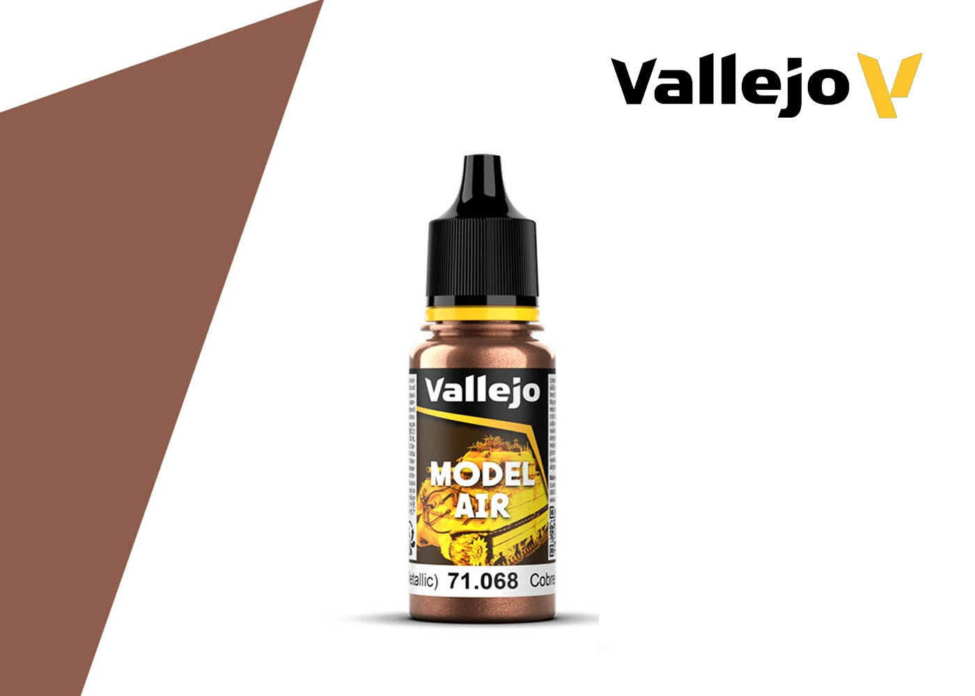 Vallejo Model Air: Copper (Metallic) - 18ml