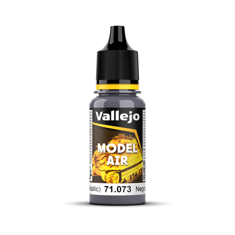 Vallejo Model Air: Black (Metallic) - 18ml