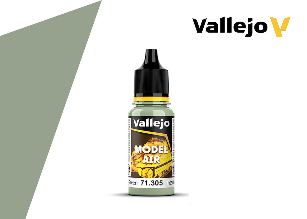 Vallejo Model Air: Interior Grey Green - 18ml