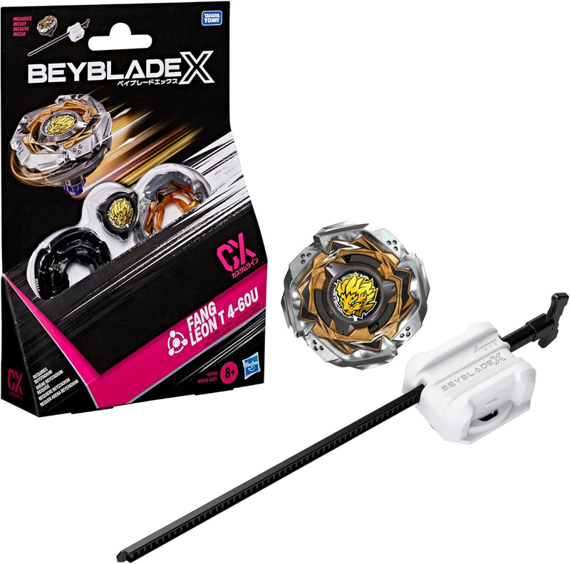 Beyblade X - Fang Leon T 4-60U CX Starter Pack | Battle Tops | Hasbro