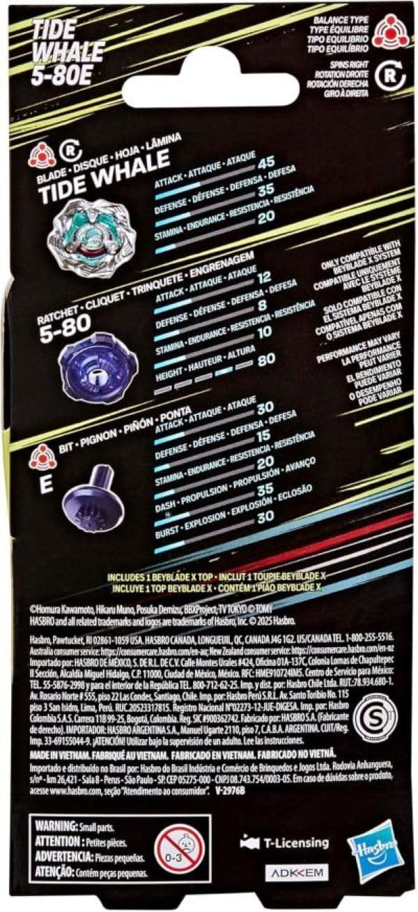 Beyblade X - Tide Whale 5-80E Booster Pack