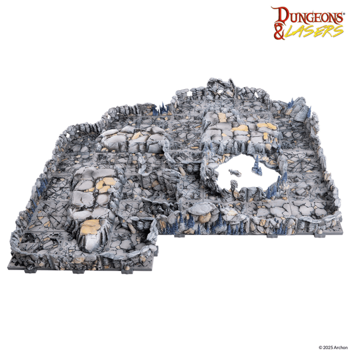 Dungeons & Lasers - Rocky Caves - Prismacast Pre-Painted