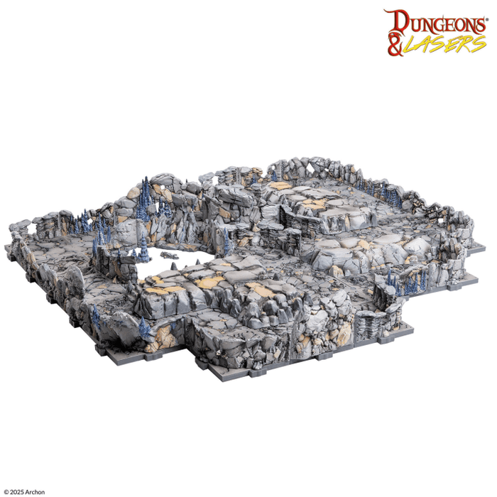 Dungeons & Lasers - Rocky Caves - Prismacast Pre-Painted