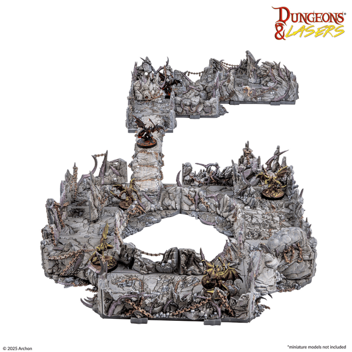 Dungeons & Lasers - Demonic Caves - Prismacast Pre-Painted