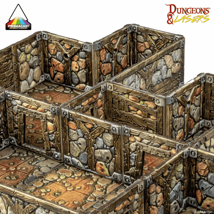 Dungeons & Lasers - Abandoned Mines - Prismacast Pre-Painted