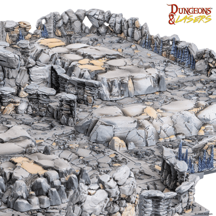 Dungeons & Lasers - Rocky Caves - Prismacast Pre-Painted