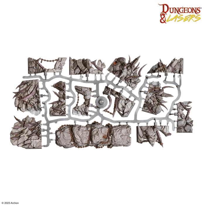 Dungeons & Lasers - Demonic Caves - Prismacast Pre-Painted