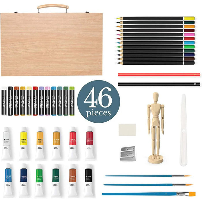 Elements Mixed Media Wooden Art Box Set