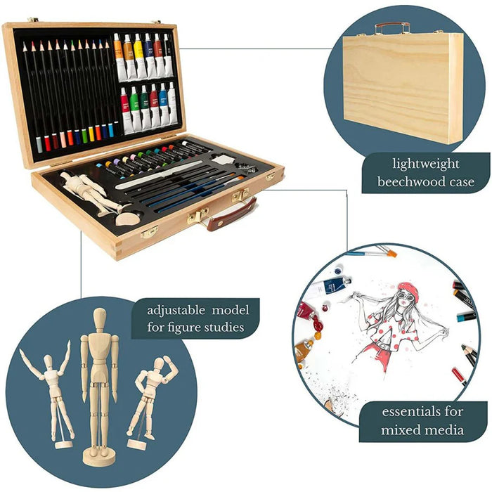 Elements Mixed Media Wooden Art Box Set