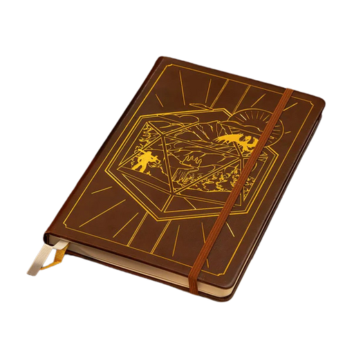 GlassStaff DnD 5e Leather Player Journal - Brown
