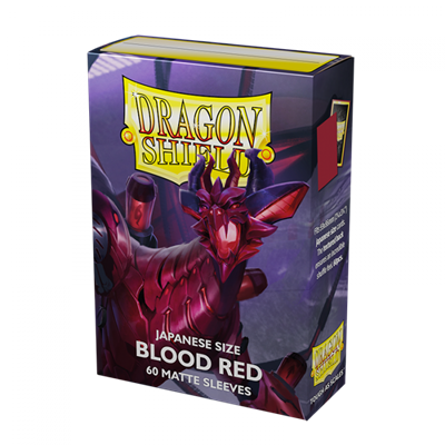 Dragon Shield Japanese Size Sleeves - Blood Red (60 Sleeves)